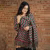 Women's Multicolor Wave Knit Shawl - Image 5