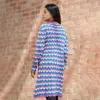 Color Wave Long Knit Cardigan - Image 3