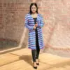 Color Wave Long Knit Cardigan - Image 4