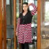 Wave Chic Long Knit Cardigan - Image 4