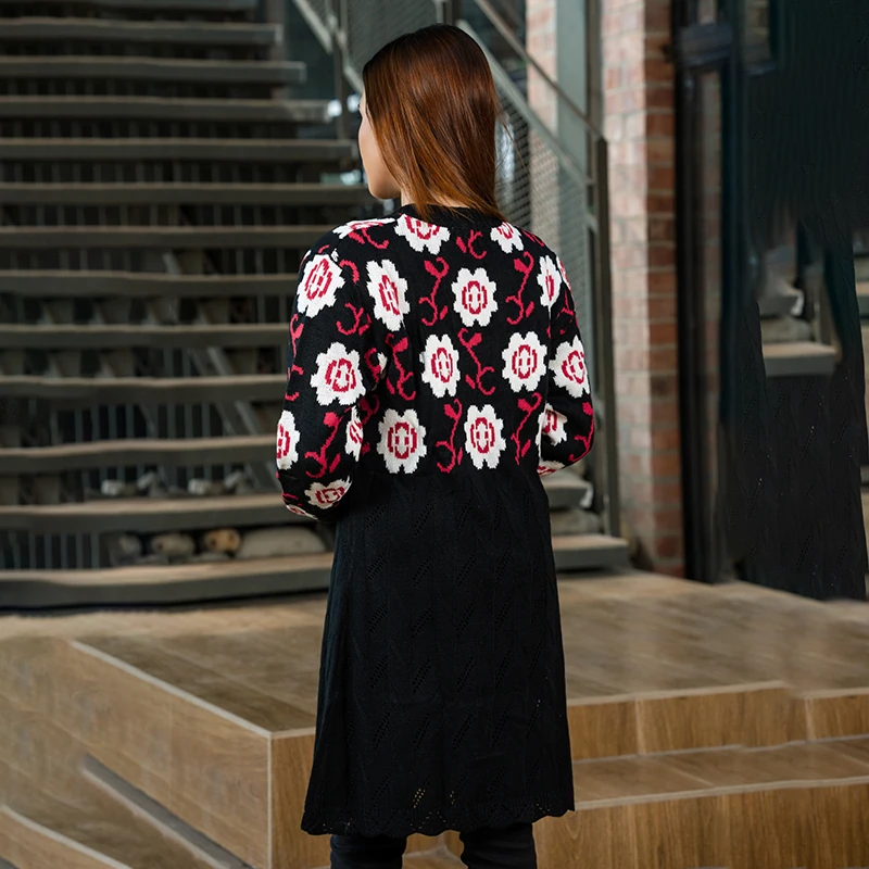 Floral Graces Winter Cardigan - Image 2