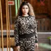 Winter Leopard Knit Co-ord Set - Image 2