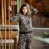 Winter Leopard Knit Co-ord Set